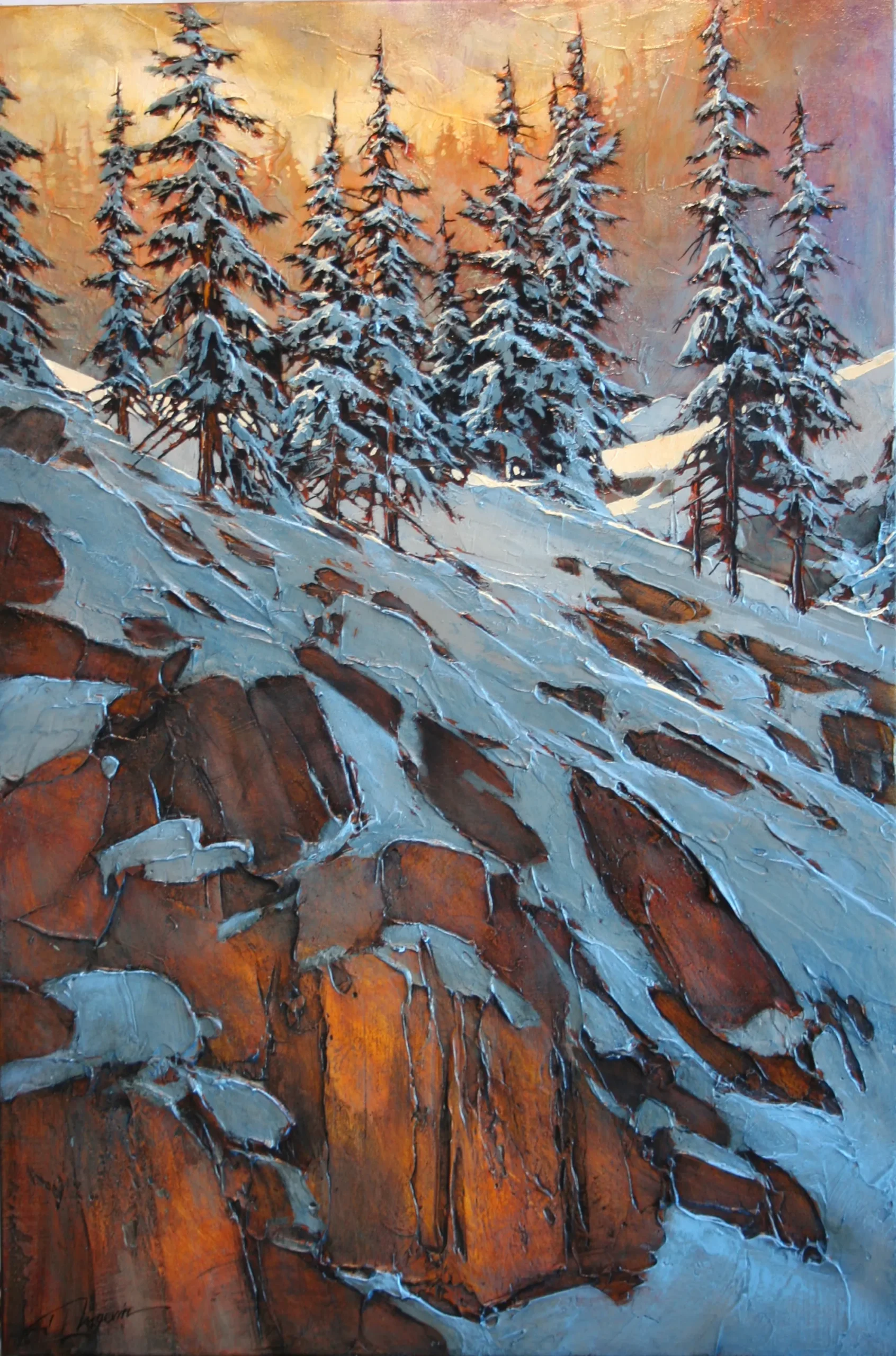 healing rocks 36x24 ac Create Colorful Interiors in Watercolor